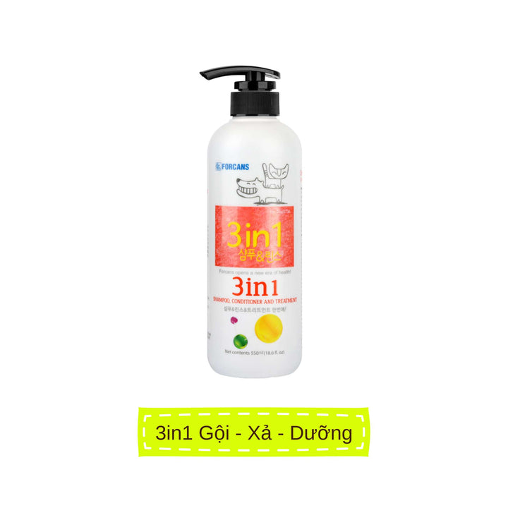 [550ML - 1L] Sữa Tắm Forcans Hàn Quốc Chó Mèo