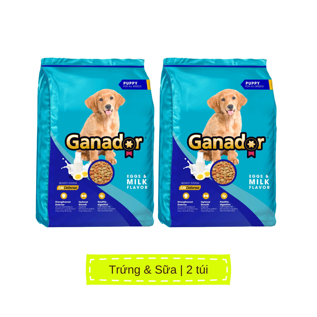 [Combo 2 Gói] Hạt Ganador Cho Chó Mọi Lứa Tuổi – Nhiều Vị Ngon, Túi 3Kg