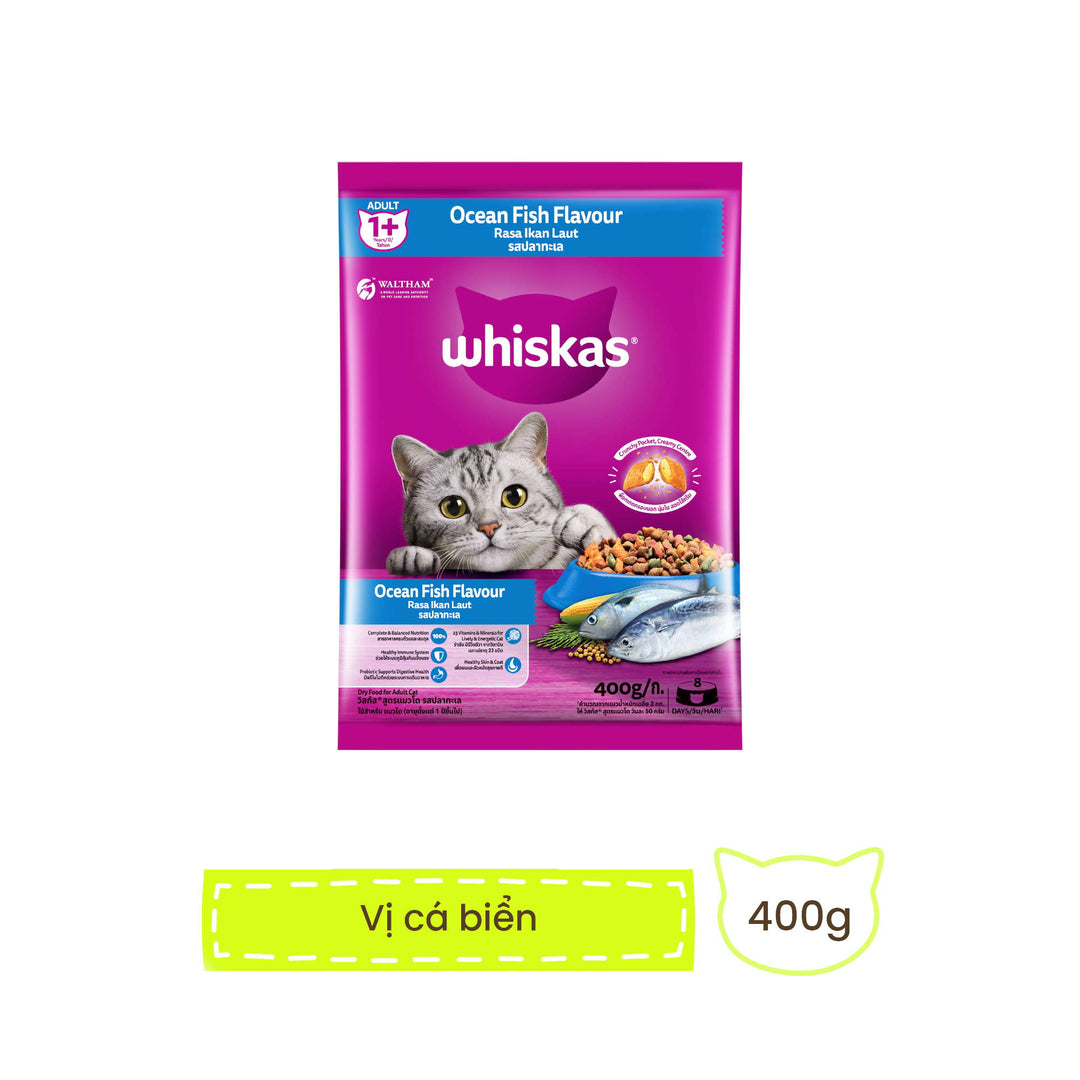 [400G] Hạt Whiskas Mèo Trưởng Thành