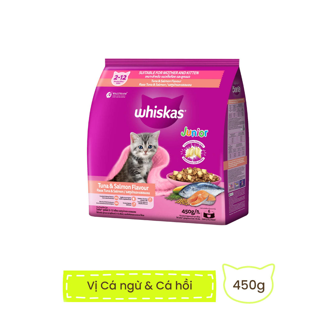 [450G - 1.1KG] Hạt Whiskas Mèo Con 2-12 Tháng