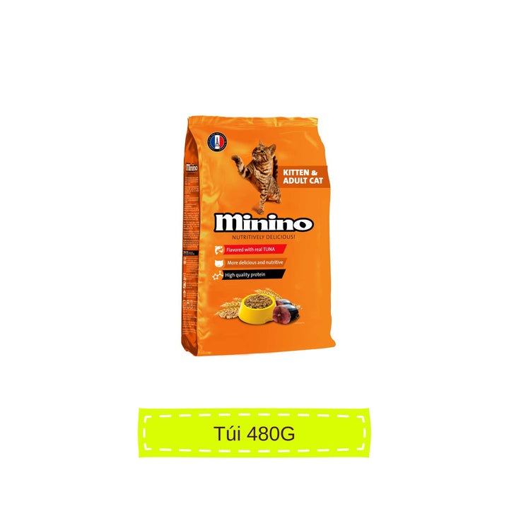 [480G - 1.3KG] Hạt Minino Tuna Mèo Mọi Lứa Tuổi | Pet's Warehouse