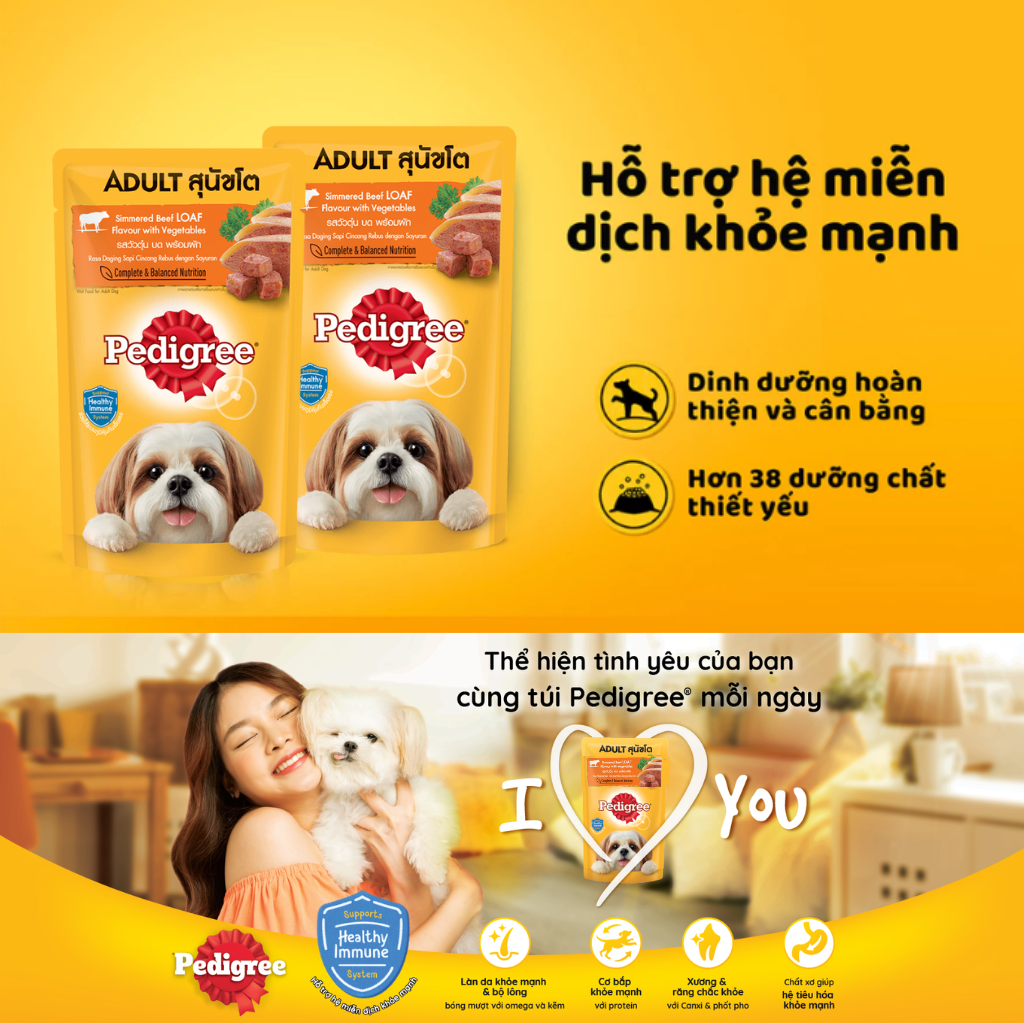 [80G - 130G] Pate Pedigree Chó Mọi Lứa Tuổi