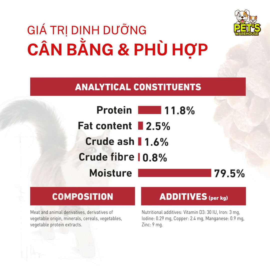 [Combo 3 - 12 Gói] Gói Pate Mèo Trưởng Thành Royal Canin Instinctive Gravy, Gói 85g