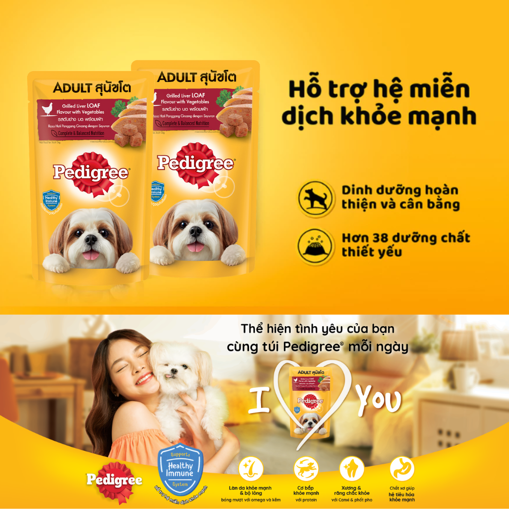 [80G - 130G] Pate Pedigree Chó Mọi Lứa Tuổi