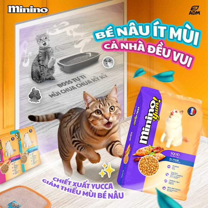 [350G - 1.5KG] Hạt Minino Yum Mèo Mọi Lứa Tuổi | Pet's Warehouse