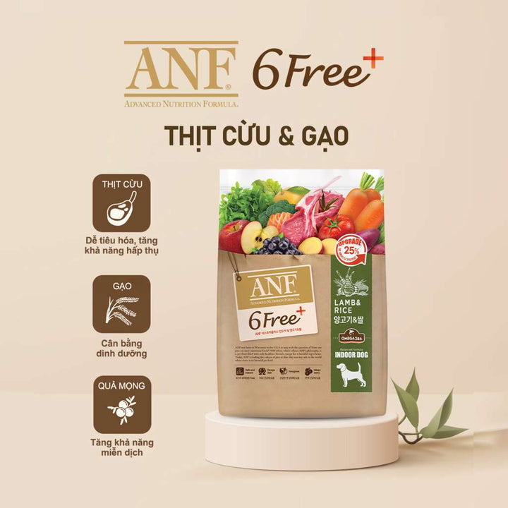 [1.6KG - 5.6KG] Hạt Anf 6Free+ Cao Cấp Chó Mọi Lứa Tuổi