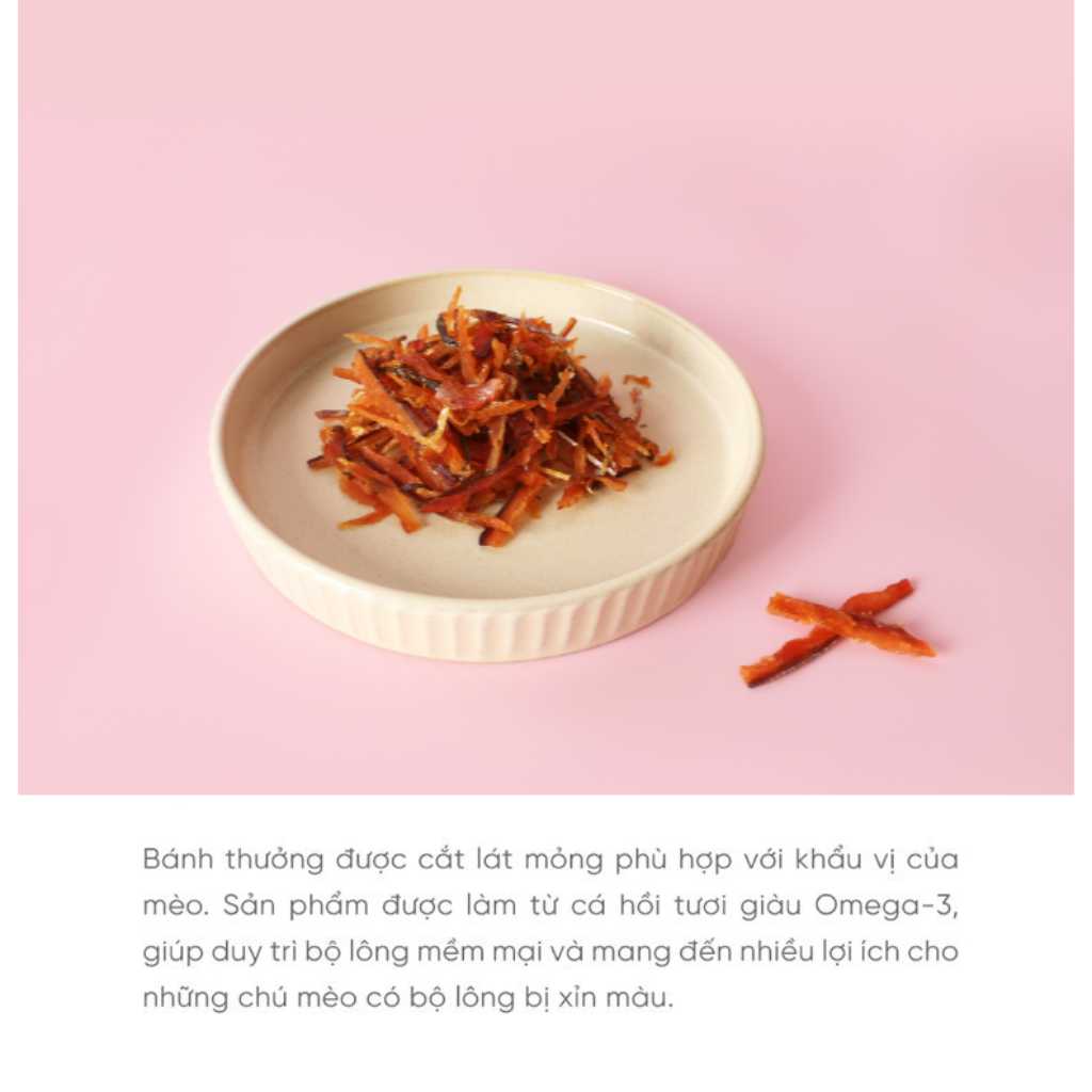 [30G] Snack Natural Core Cá Hồi Sấy Mèo Mọi Lứa Tuổi | Pet's Warehouse