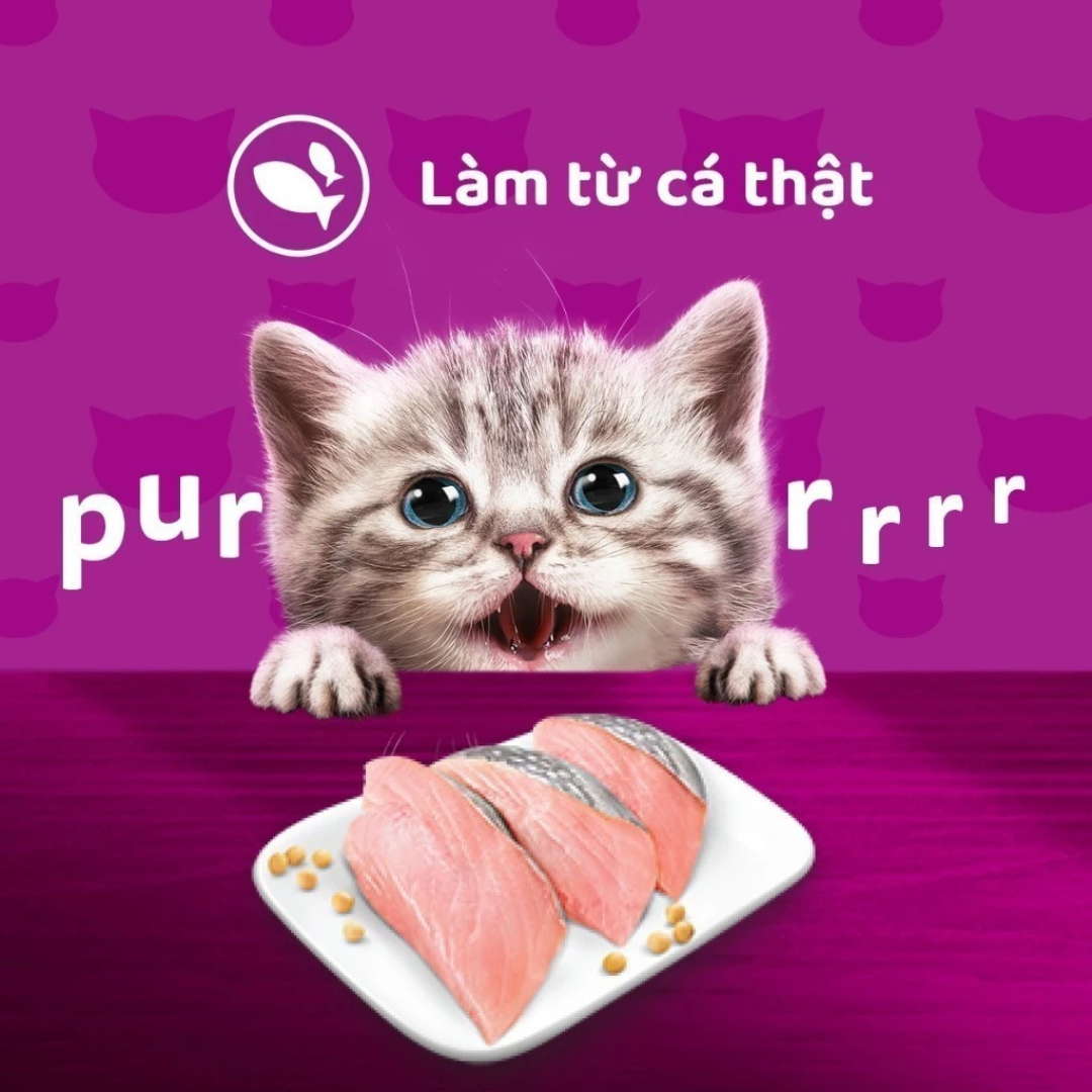 Pate Whiskas Mèo Con Gói 80G Nhiều Vị