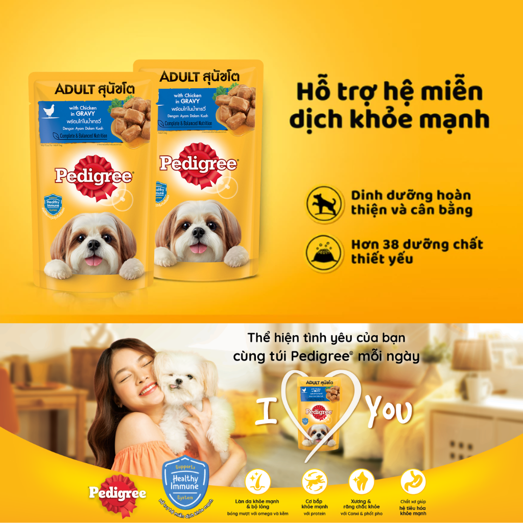 [80G - 130G] Pate Pedigree Chó Mọi Lứa Tuổi