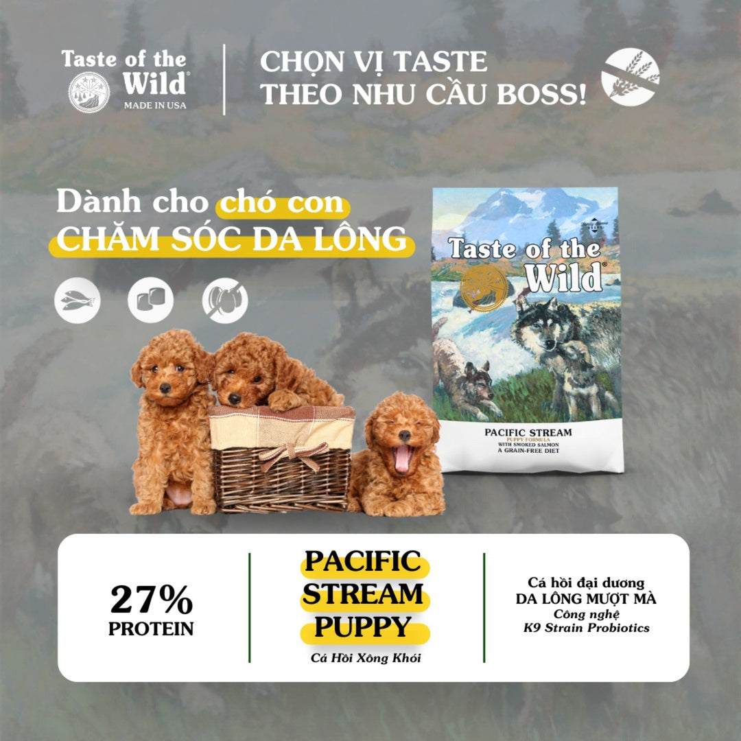 [2KG] Hạt Cho Chó Taste of the Wild Các Loại, Chọn Vị Theo Nhu Cầu Boss