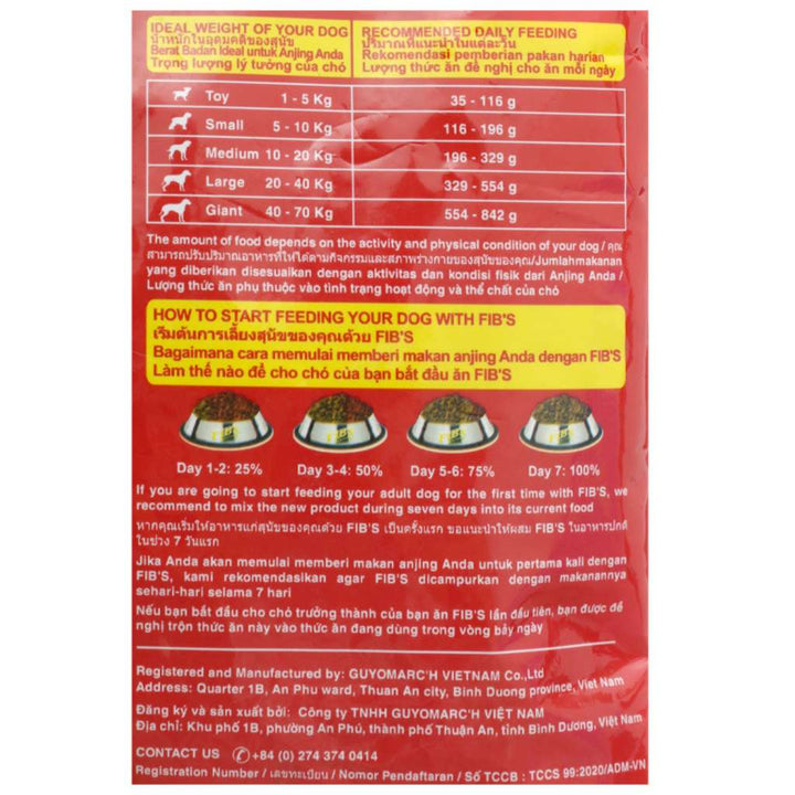 [400G - 1.5KG] Hạt FIB'S Chó Trưởng Thành