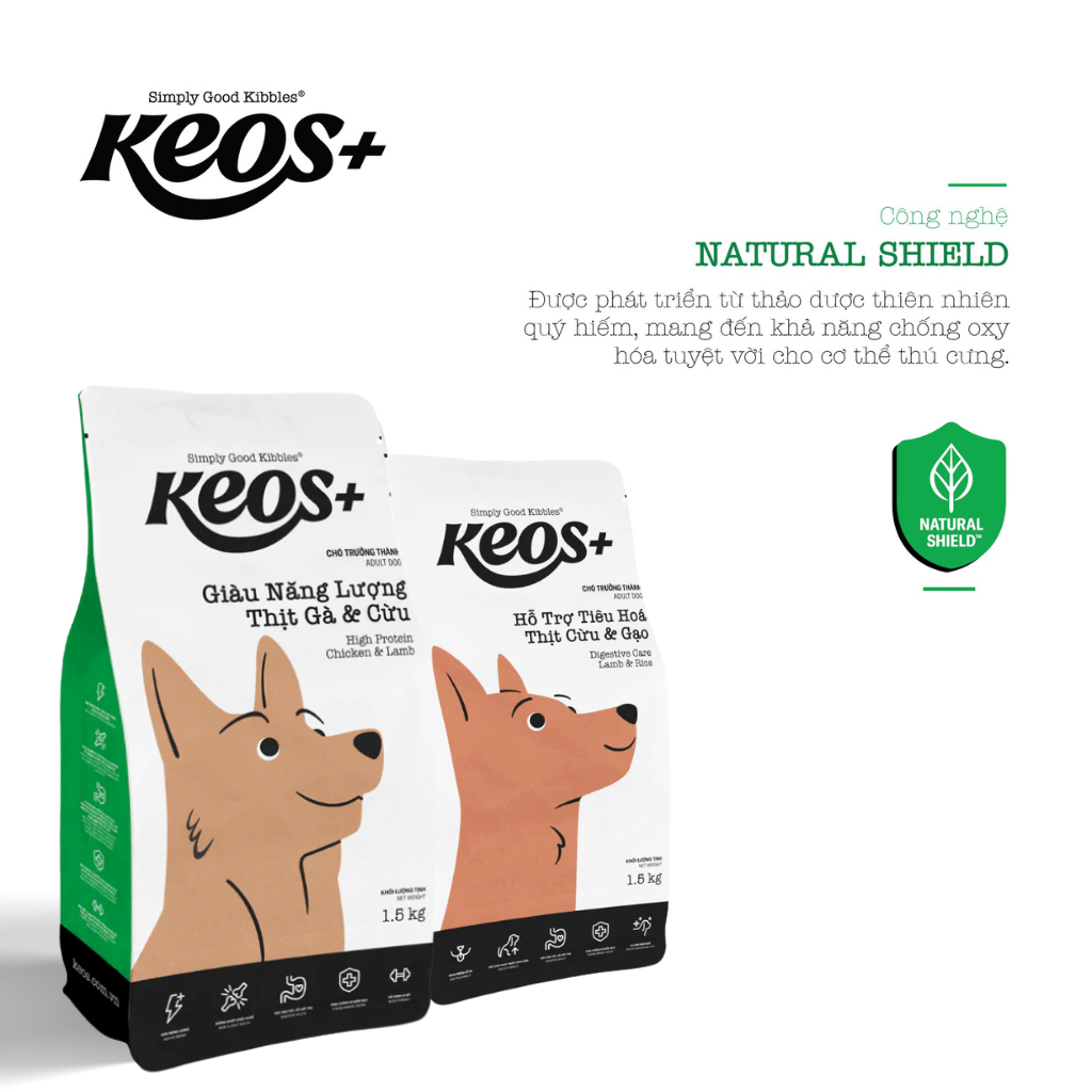 [1.5KG] Hạt Keos Chó Mọi Lứa Tuổi