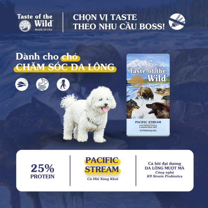 [500G] Hạt Cho Chó Taste of the Wild Các Loại, Chọn Vị Theo Nhu Cầu Boss