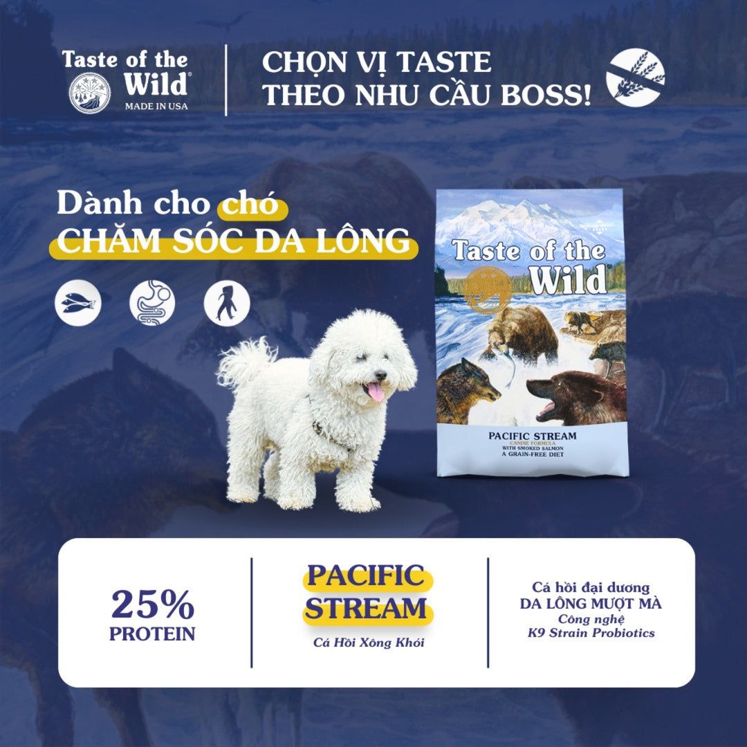 [500g - 2kg] Hạt Cho Chó Taste of the Wild Các Loại, Mọi Lứa Tuổi