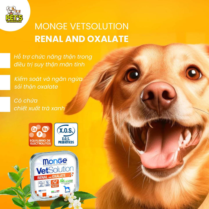 Pate Chó Monge Vet Solution Hỗ Trợ Chăm Sóc Sức Khỏe, Hộp 150g
