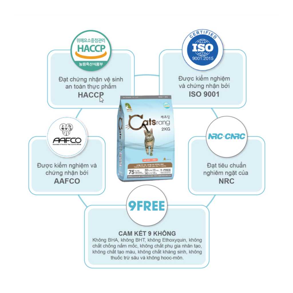 [2KG] Hạt Catsrang Mèo Lớn - Mèo Con