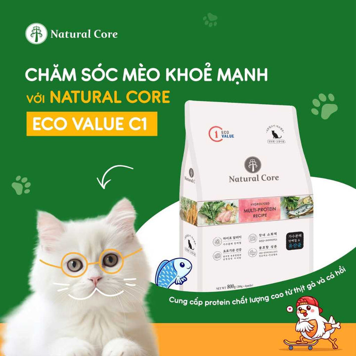 [5KG] Hạt Hữu Cơ Natural Core Mèo Mọi Lứa Tuổi | Pet's Warehouse