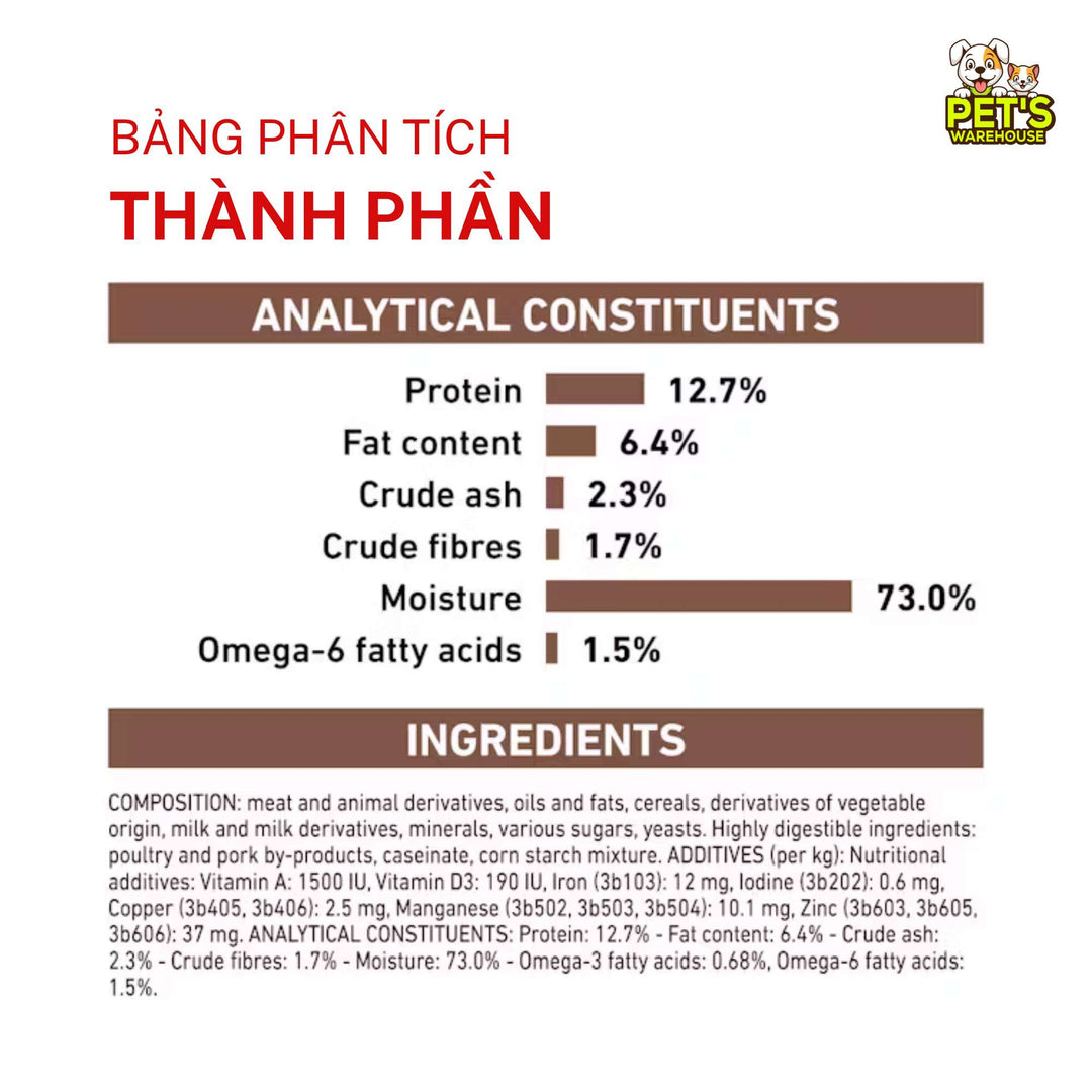 Pate Royal Canin Recovery Cho Chó Mèo, Lon 195g