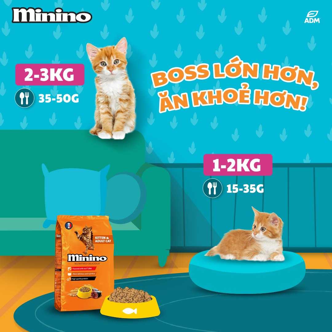 [480G - 1.3KG] Hạt Minino Tuna Mèo Mọi Lứa Tuổi | Pet's Warehouse