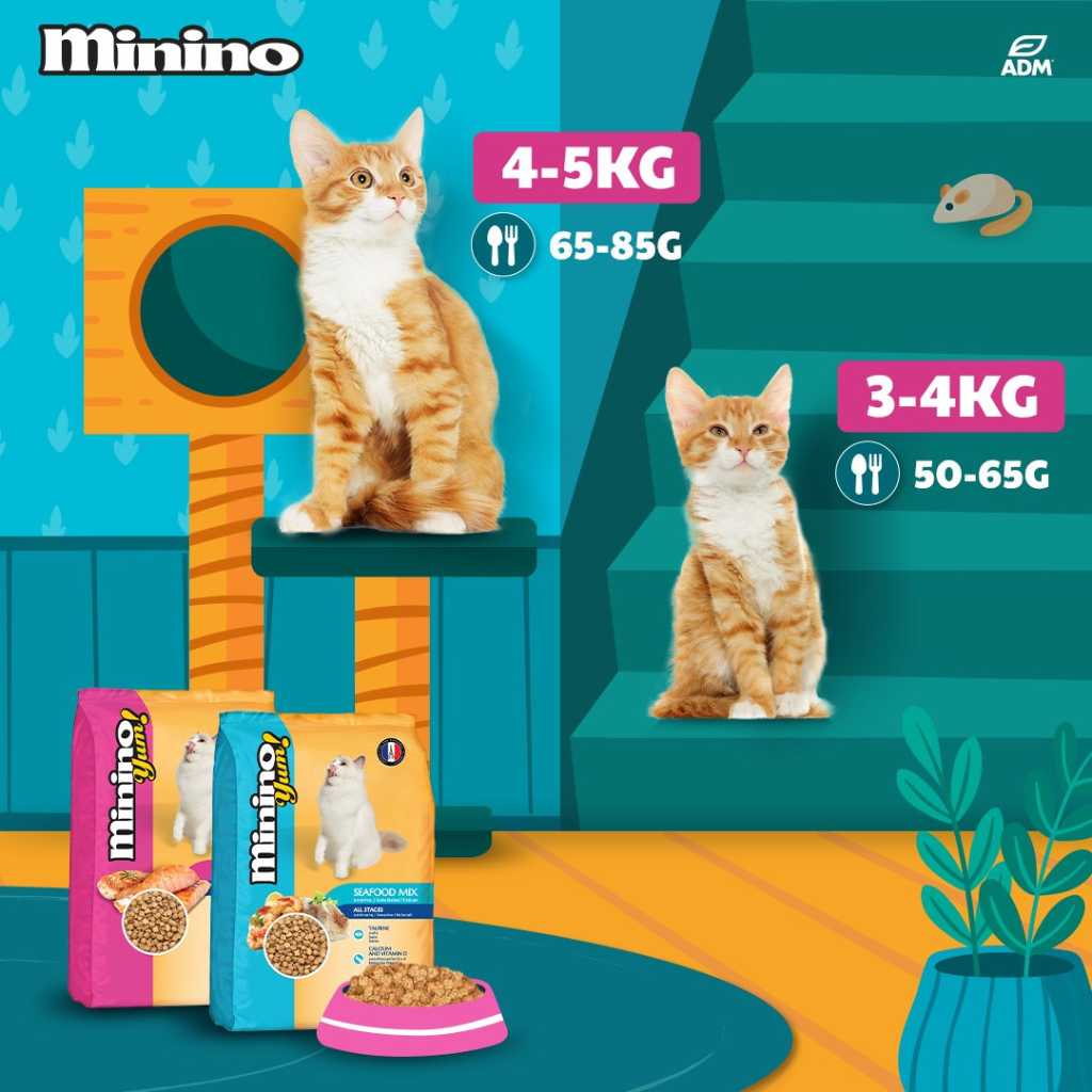 [350G - 1.5KG] Hạt Minino Yum Mèo Mọi Lứa Tuổi | Pet's Warehouse