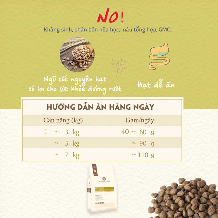 [10KG] Hạt Hữu Cơ Natural Core Mèo Trưởng Thành