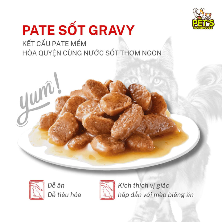 [Combo 3 - 12 Gói] Pate Mèo Royal Canin Hair&Skin, HairBall, Gói 85g