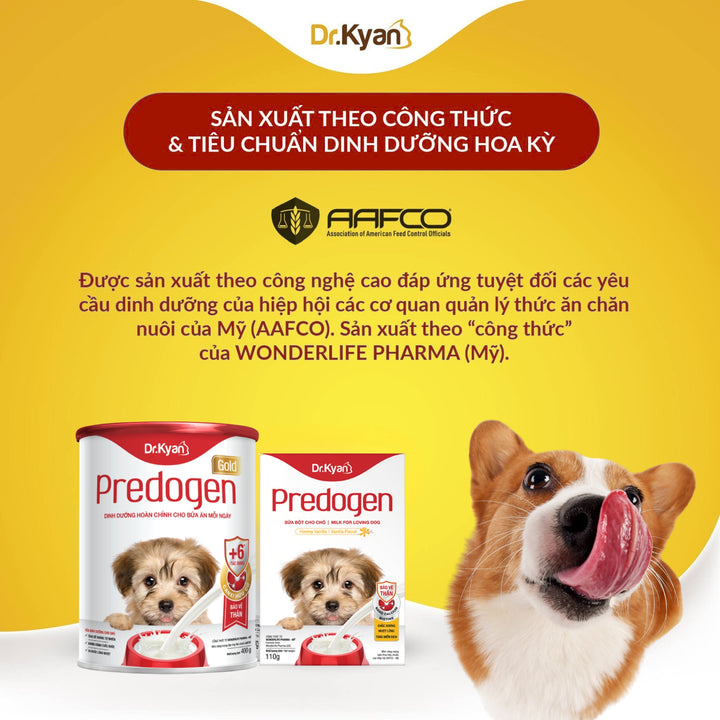 [110G - 400G] Sữa Bột Dr.Kyan Predogen Gold Cho Chó