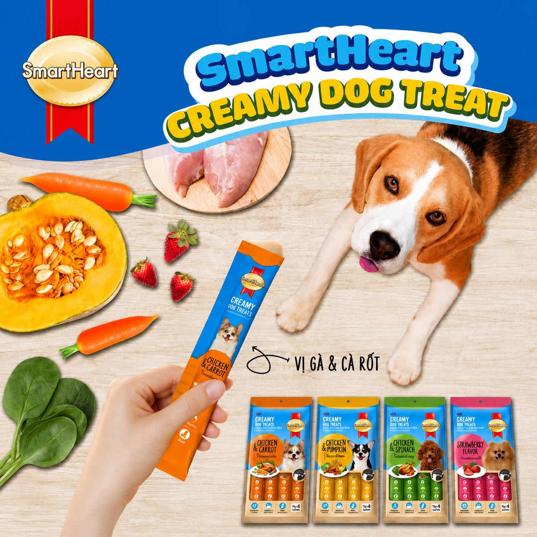 Súp Thưởng SmartHeart Creamy Cho Chó Tuýp 15g