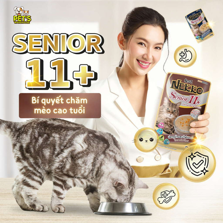 Pate mèo trưởng thành Nekko, Thái Lan, gói 70g | Pet's Warehouse