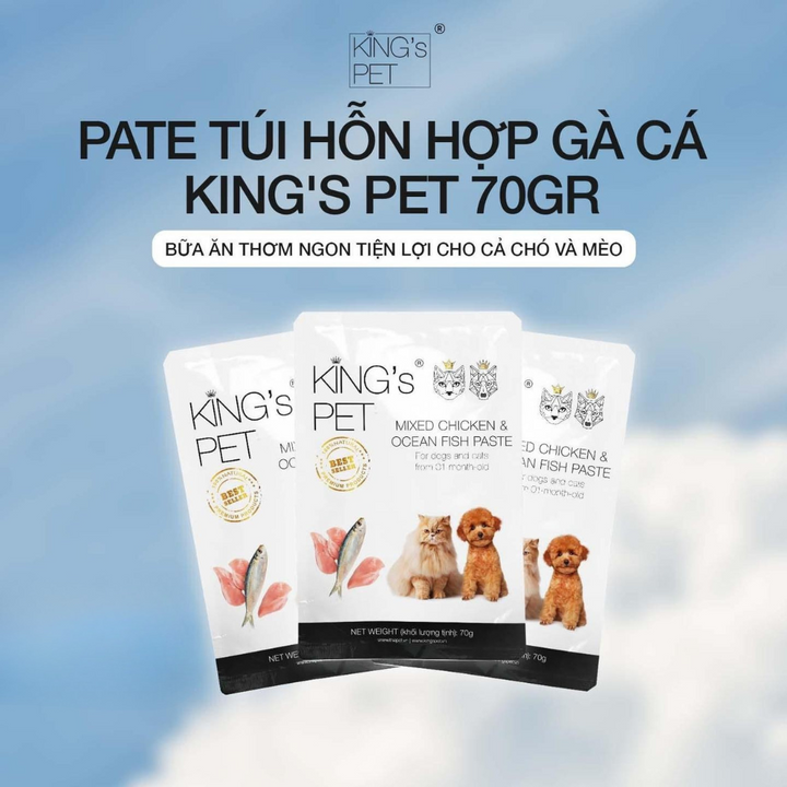 Pate King's Pet Chó Mèo Mọi Lứa Tuổi Gói 70G
