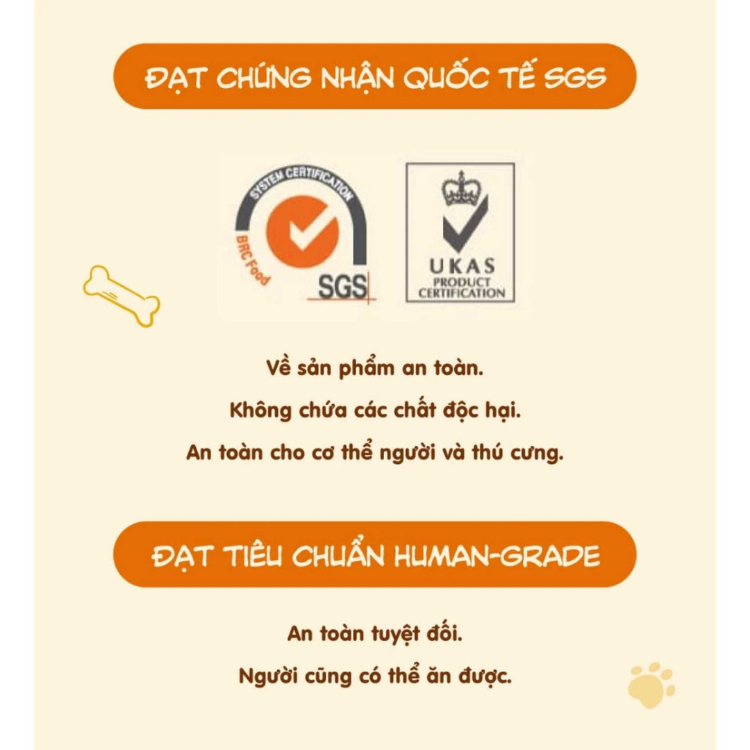 Snack Natural Core Khoai Lang Sấy Dẻo, Thịt Cuộn Khoai Lang Cho Chó