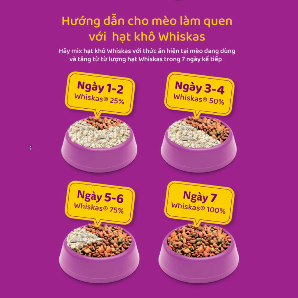 [400G] Hạt Whiskas Mèo Trưởng Thành