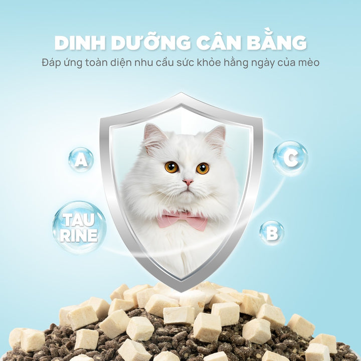 [Combo 5 - 10 gói] Thức Ăn Hạt Donut D90K D90 PetQ Cho Mèo, 200G