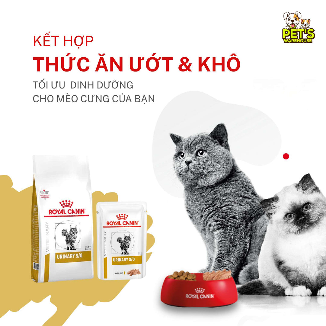 [Combo 3 - 12 Gói] Pate Mèo Royal Canin Urinary S/O, Gói 85g