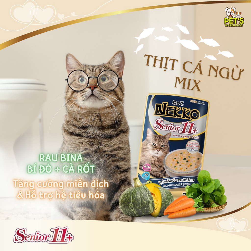 Pate mèo trưởng thành Nekko, Thái Lan, gói 70g | Pet's Warehouse