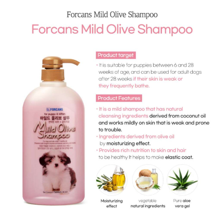 [750ML] Sữa Tắm Forcans Hàn Quốc Chó Mèo