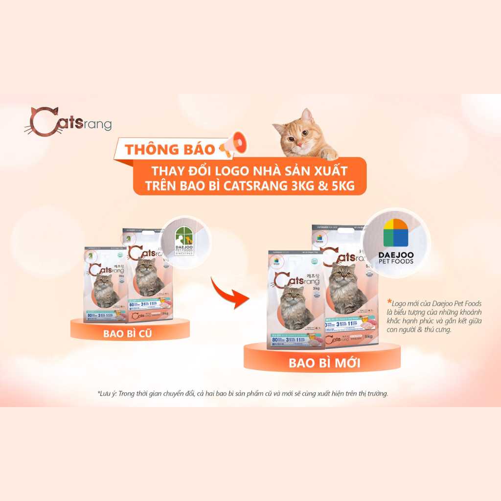 [2KG-5KG] Hạt Catsrang Mèo Mọi Lứa Tuổi