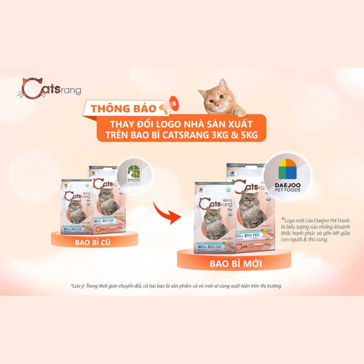 [2KG-5KG] Hạt Catsrang Mèo Mọi Lứa Tuổi