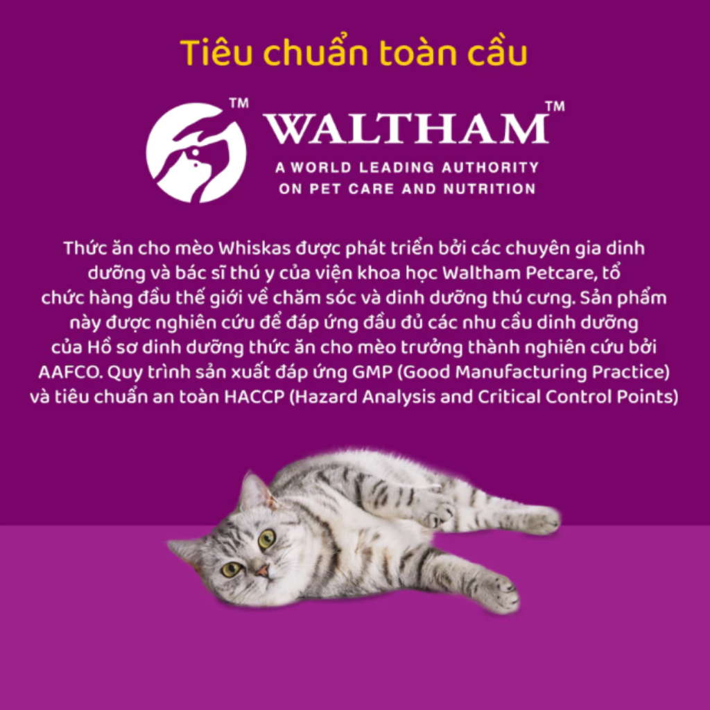 [1.1KG] Hạt Whiskas Mèo Con 2-12 Tháng