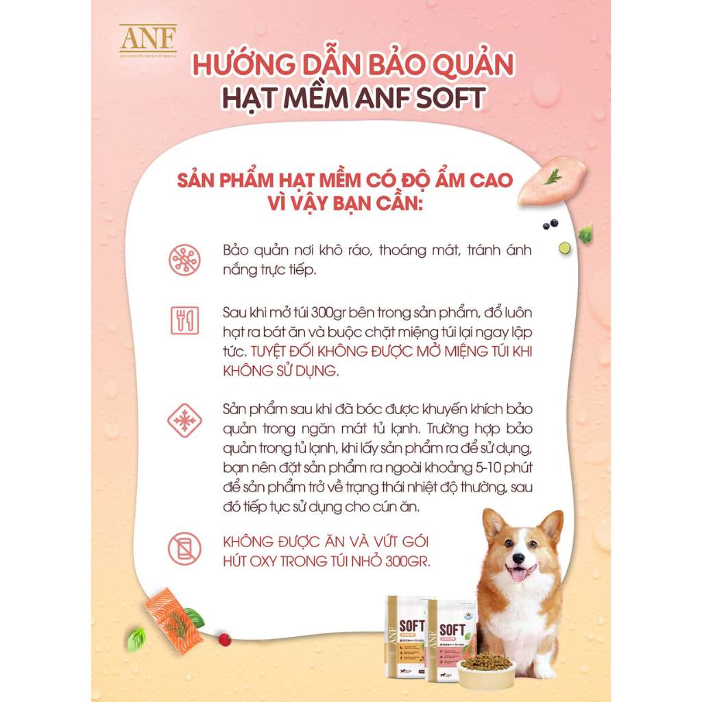 [1.2KG] Hạt Anf Soft Chó Mọi Lứa Tuổi