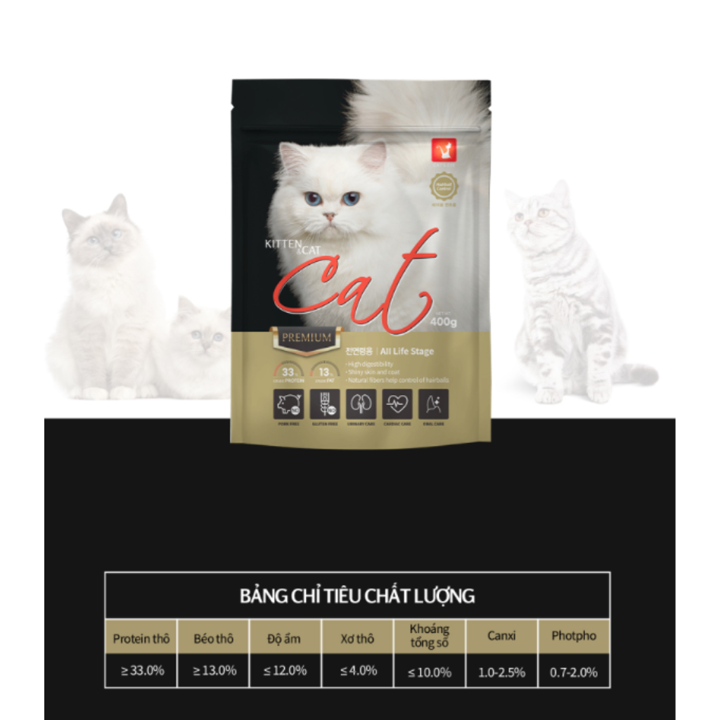 [400G - 1.5KG] Cat's Eye Premium Cat Food for All Ages