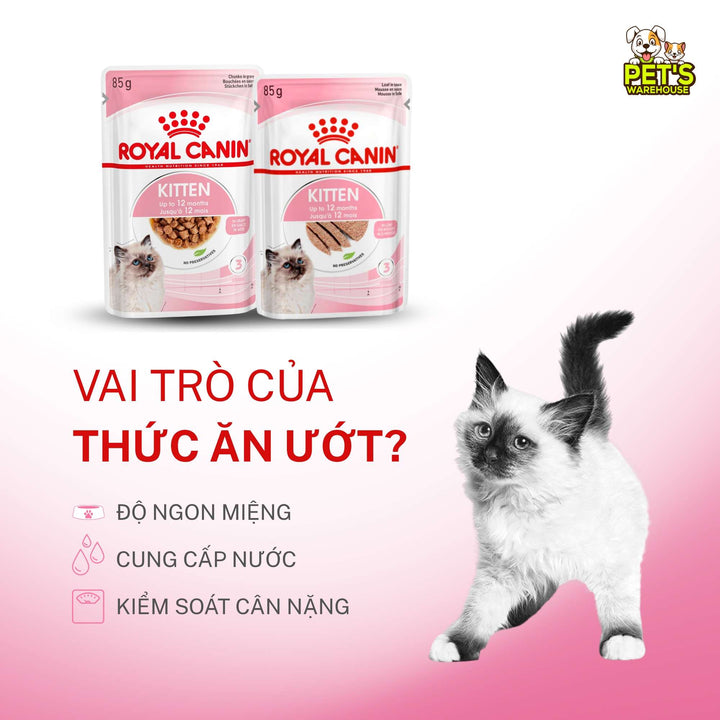 [Combo 3 - 12 Gói] Pate Mèo Con Royal Canin Kitten, Gói 85g
