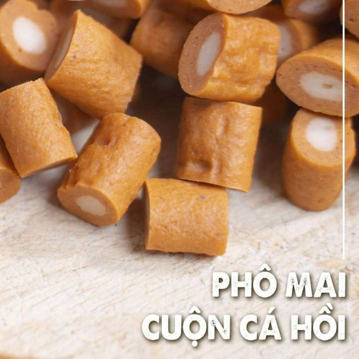 [120G] Snack Bowwow Gà - Cá Hồi Phô Mai Chó Mọi Lứa Tuổi