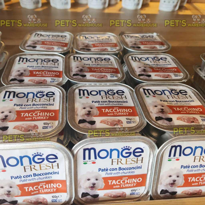 [Combo 24 hộp] Pate cho chó Monge nhiều vị, nhập khẩu từ Ý, 100g