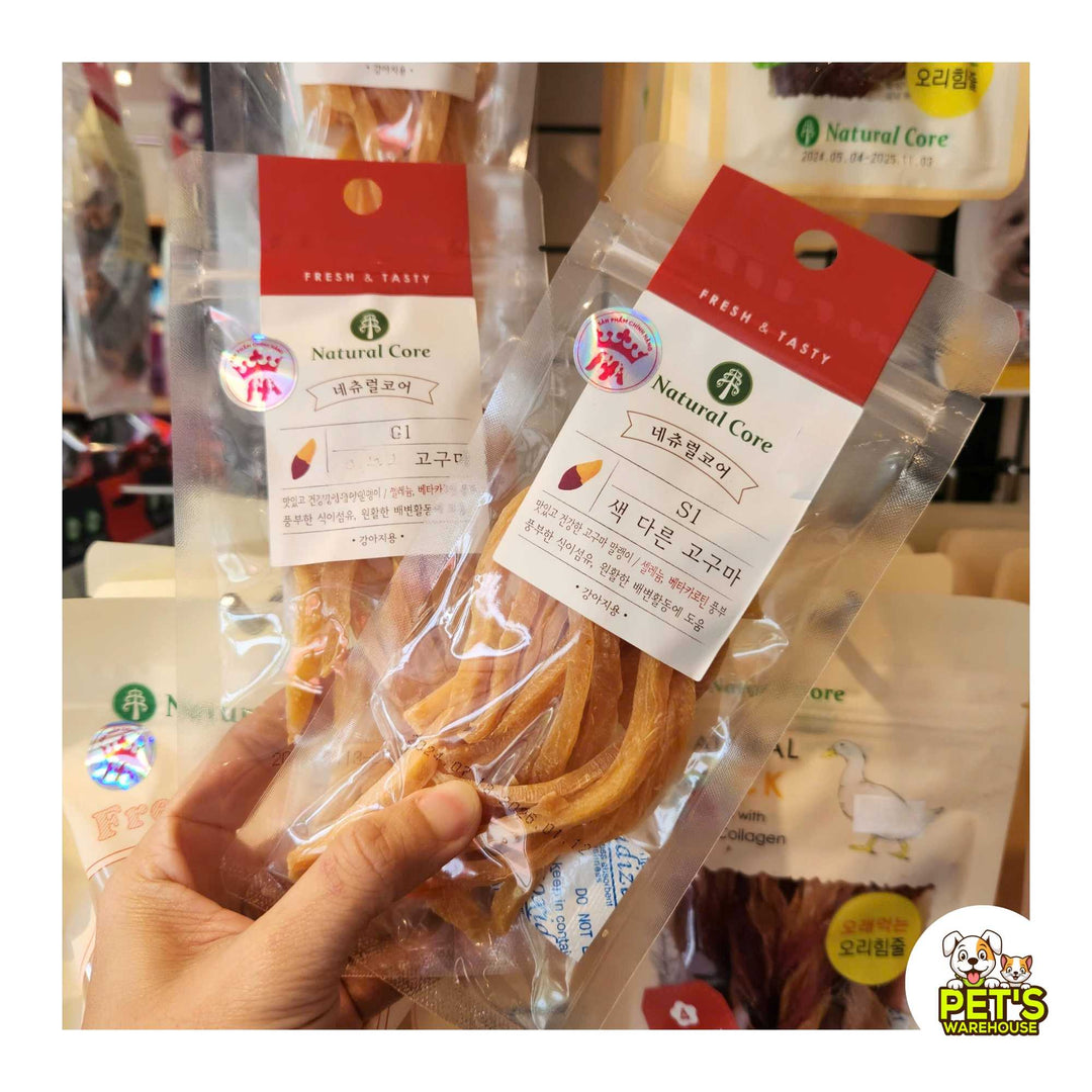 Snack Natural Core Khoai Lang Sấy Dẻo, Thịt Cuộn Khoai Lang Cho Chó