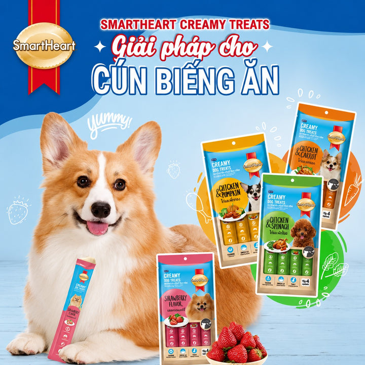 Súp Thưởng SmartHeart Creamy Cho Chó Tuýp 15g