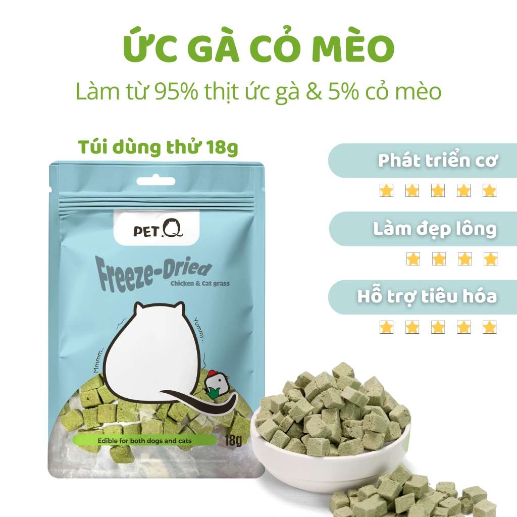 [12G-20G] Snack Đông Khô Cho Chó Mèo PetQ