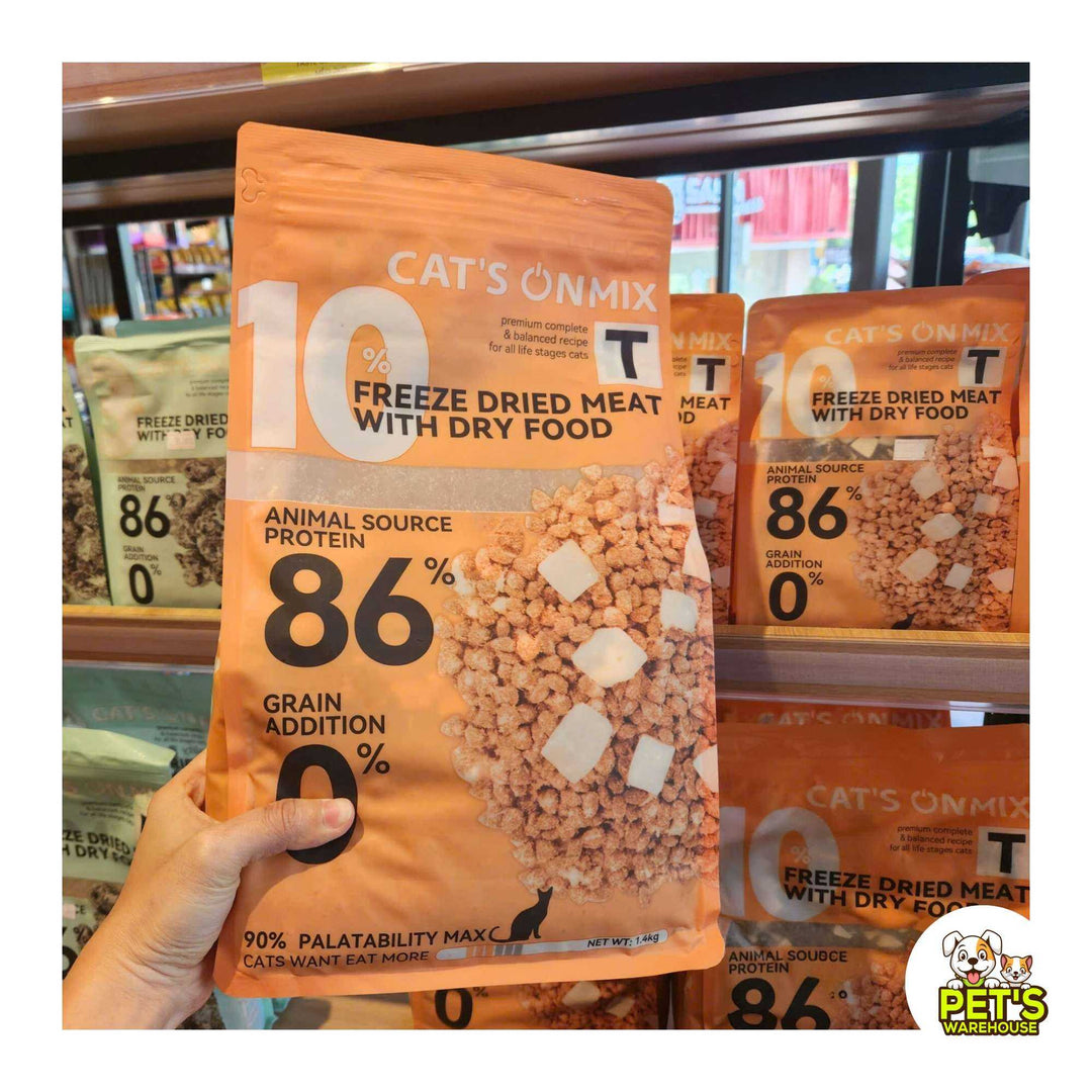 [350G - 1.4KG] Hạt Cho Mèo Cat's On Mix R, Mix T, Có Topping