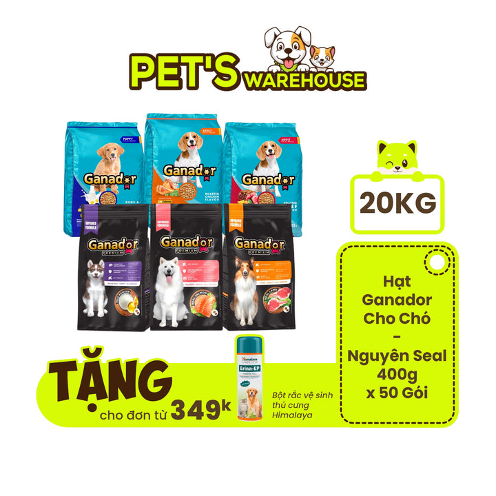 Ganador dog food for all ages, 20kg sealed bag, super economical.