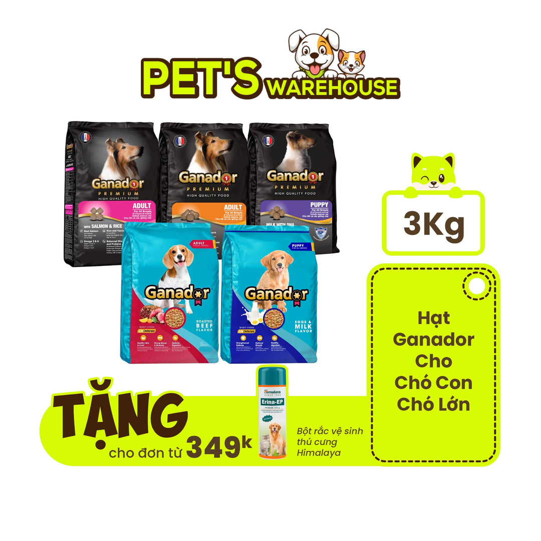 Ganador dog food for all ages, various flavors, 3kg | Pet's Warehouse